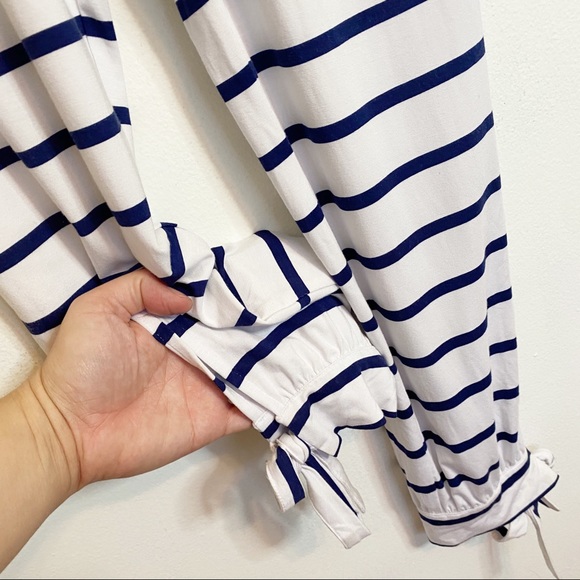 Mott 50 UPF 50+ Navy And White Striped Beach Jumpsuit - Picture 5 of 6